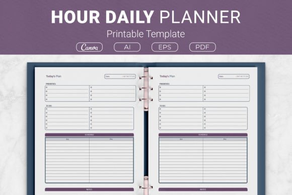 Download 24 Hour Daily Planner Printable Template - Daily planner printable Collection