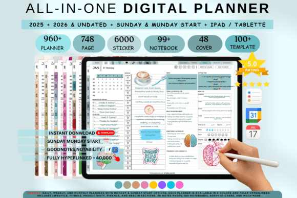 Download Ultimate Digital Planner &amp; Organizer - Digital planner Collection