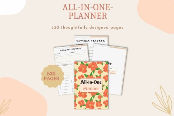 Download Undated Digital Planner Bundle - Digital planner Collection