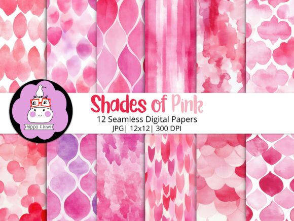 Download Shades of Pink Digital Papers - Premium Resources